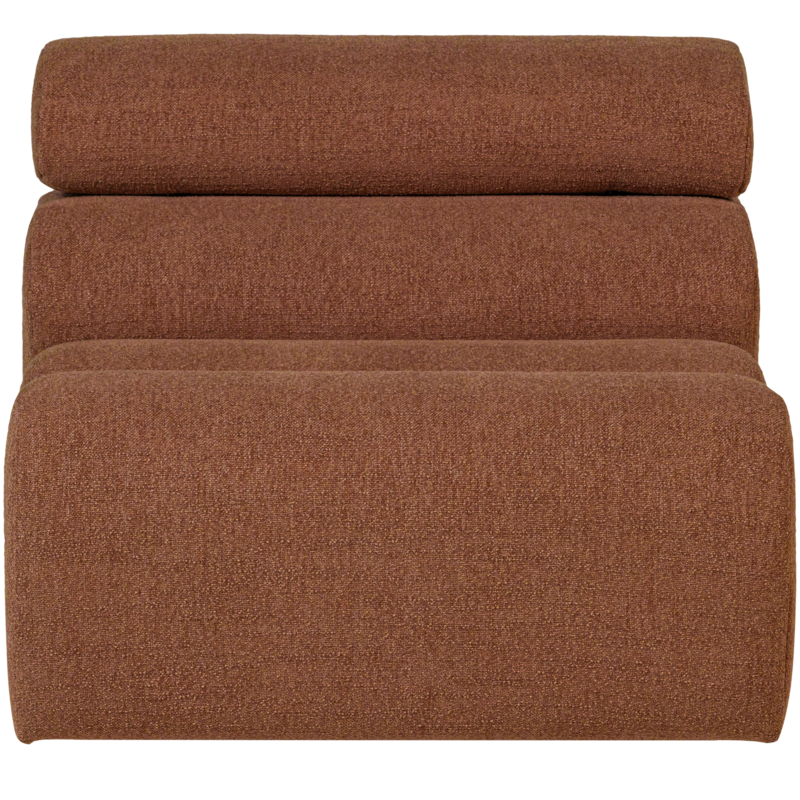 WOOOD-collectie Novi 1-Zits Element Boucle Terra