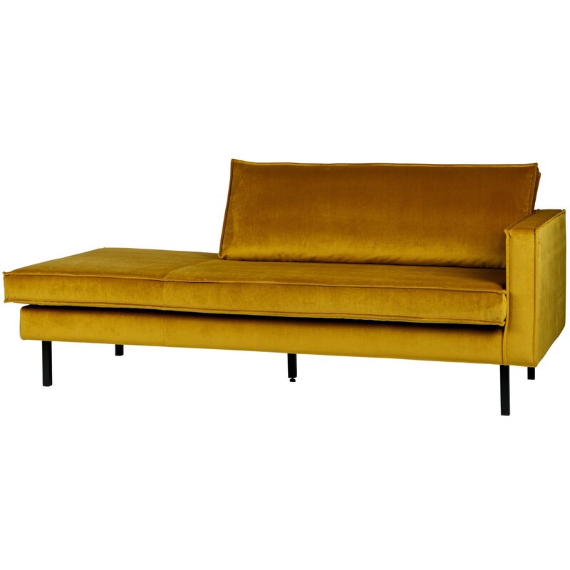 WOOOD-collectie Rodeo Daybed Rechts Velvet Oker