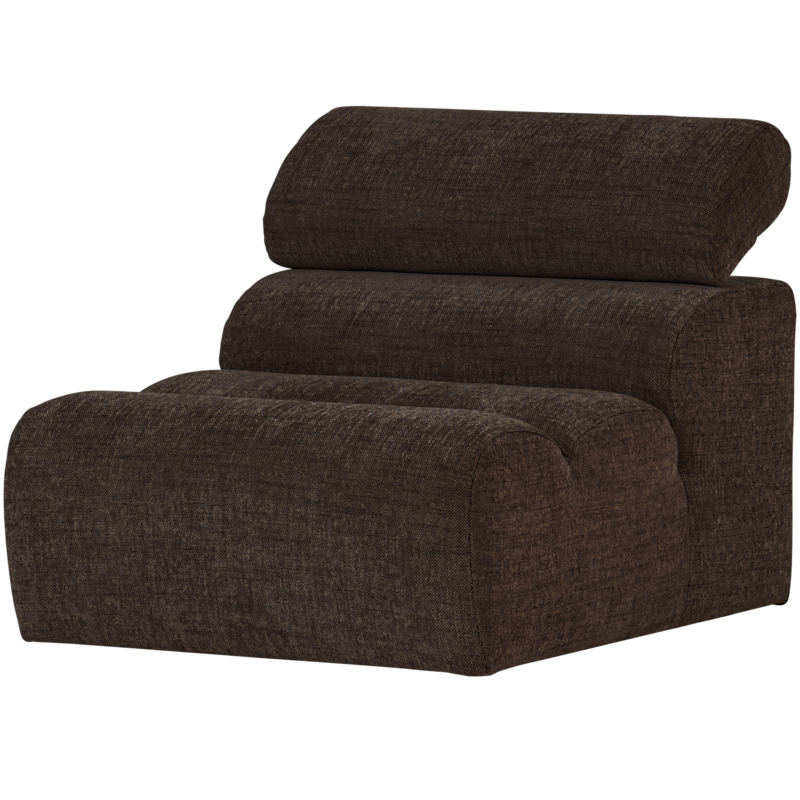 WOOOD-collectie Novi 1-Zits Element Donkerbruin Melange