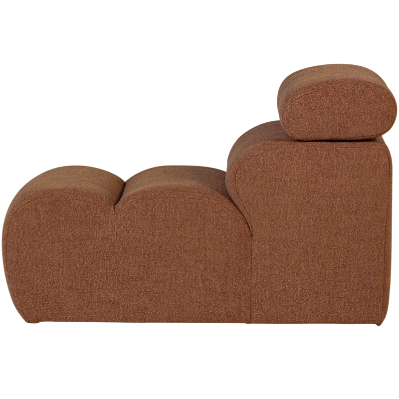 WOOOD-collectie Novi 1-Zits Element Boucle Terra