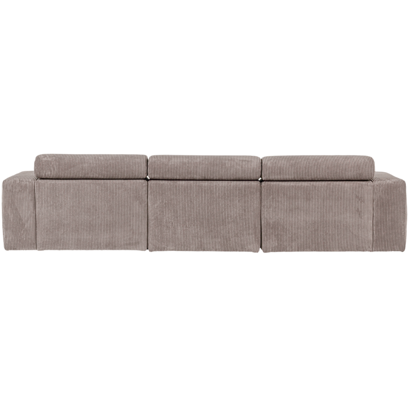 WOOOD-collectie Novi Chaise Longue Bank Rechts Ribstof Zand
