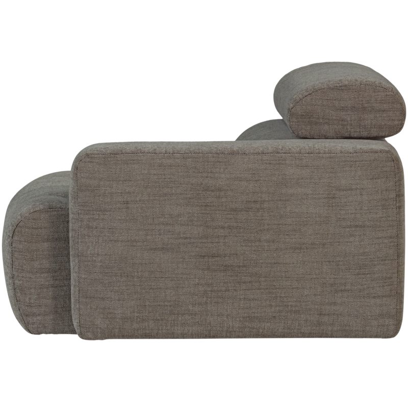 WOOOD-collectie Novi 1-Zits Element Arm Rechts Grijs Melange