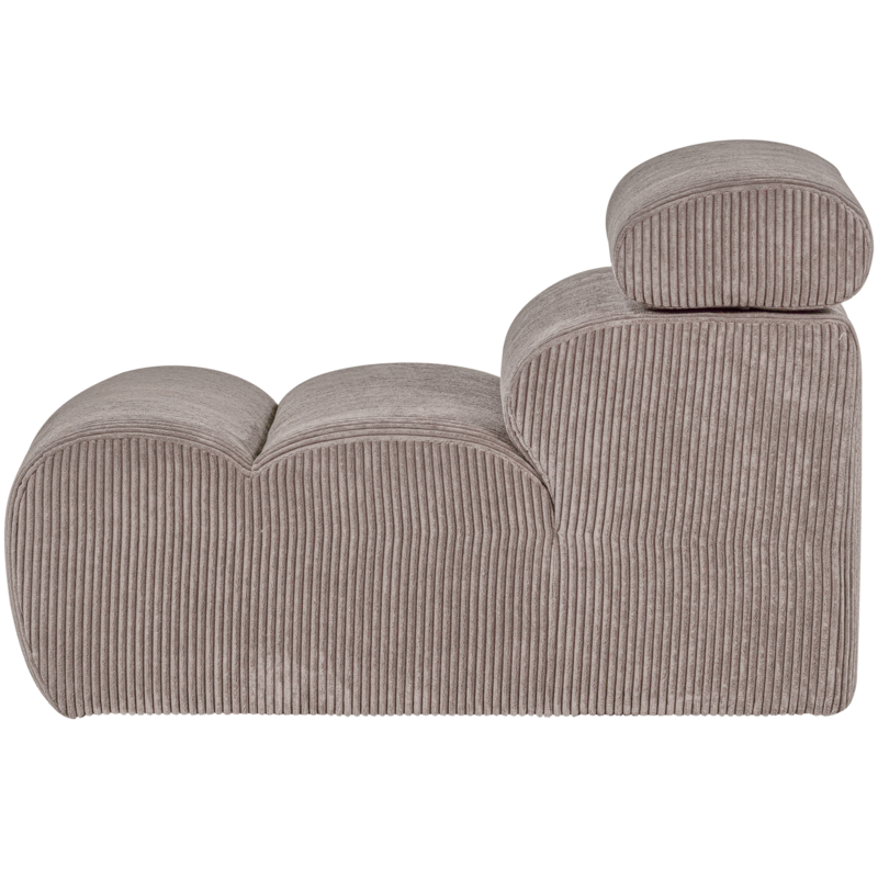 WOOOD-collectie Novi 1-Zits Element Ribstof Zand