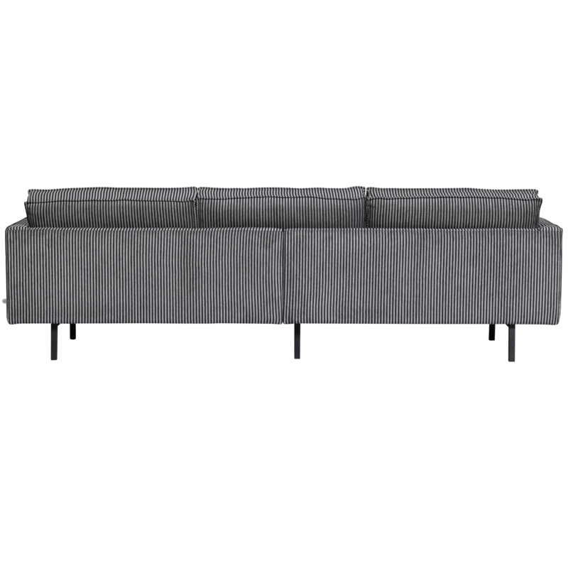 WOOOD-collectie Rodeo 3-Zits Bank Streep Zwart/Grijs