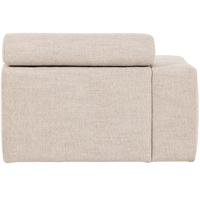 WOOOD-collectie Novi 1-Zits Element Arm Links Boucle Naturel