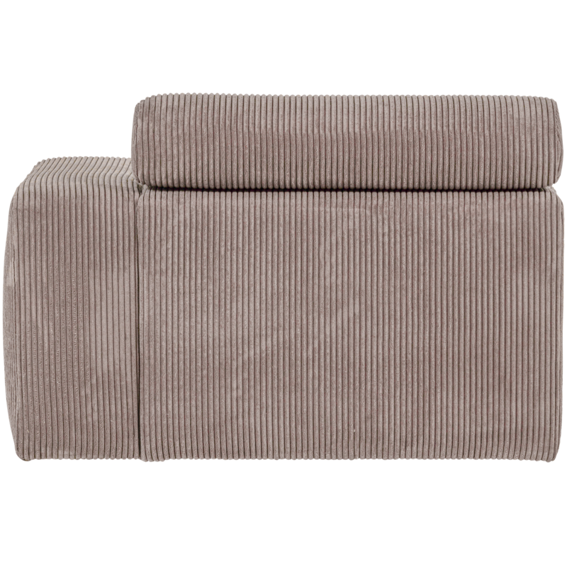 WOOOD-collectie Novi 1-Zits Element Arm Rechts Ribstof Zand