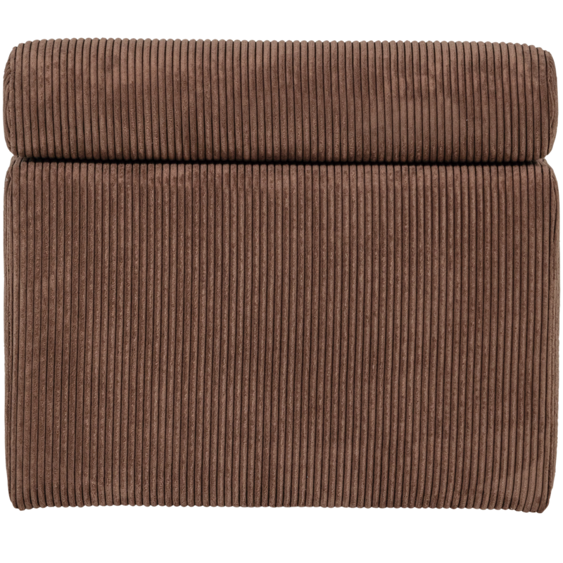 WOOOD-collectie Novi 1-Zits Element Ribstof Mokkabruin