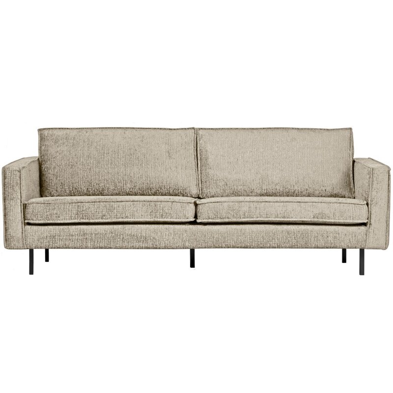 WOOOD-collectie Rodeo 2,5-Zits Bank Structure Velvet Wheatfield