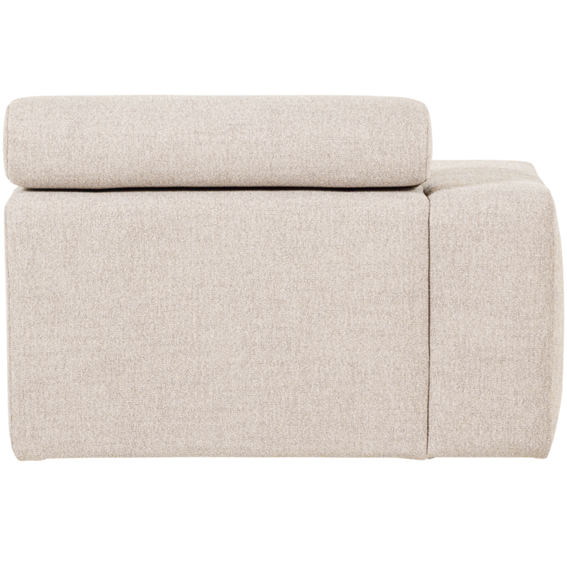WOOOD-collectie Novi Chaise Longue Element Arm Links Boucle Naturel