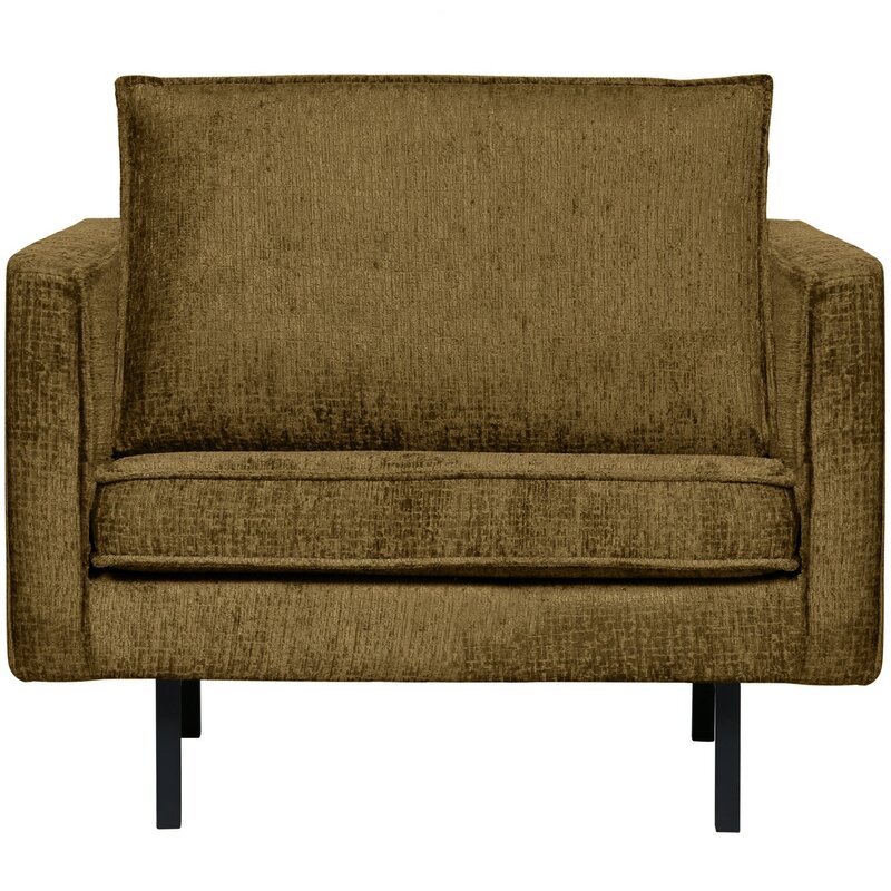 WOOOD-collectie Rodeo Fauteuil Structure Velvet Brass