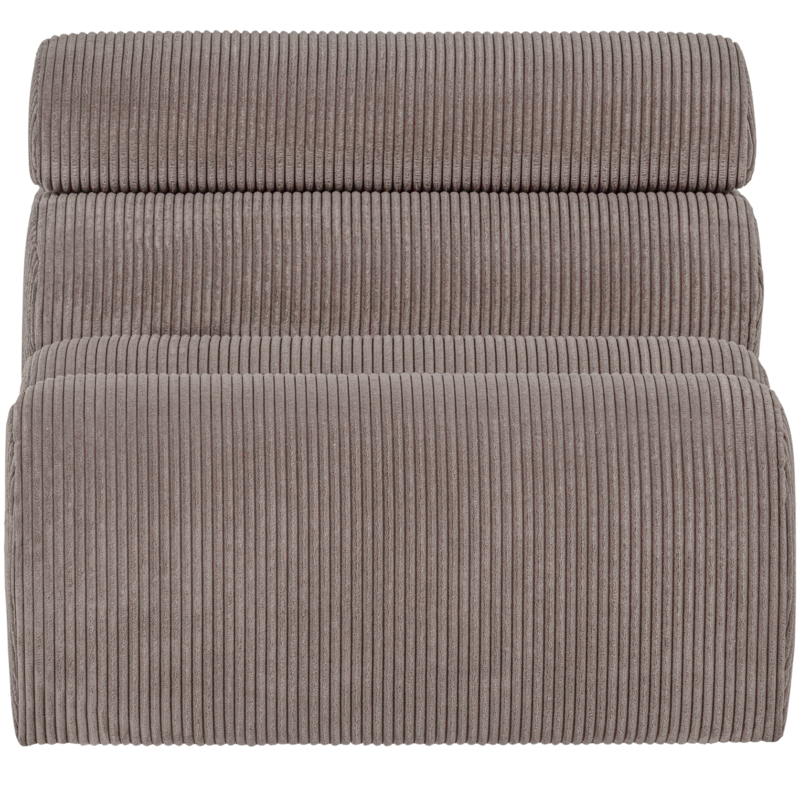 WOOOD-collectie Novi 1-Zits Element Ribstof Zand