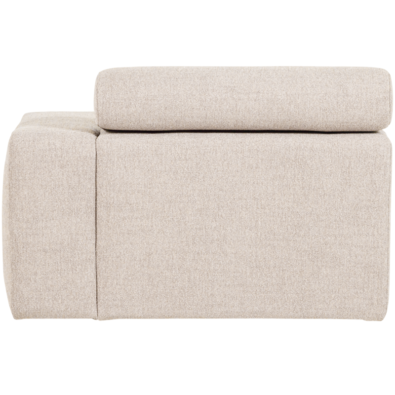WOOOD-collectie Novi Chaise Longue Element Arm Rechts Boucle Naturel