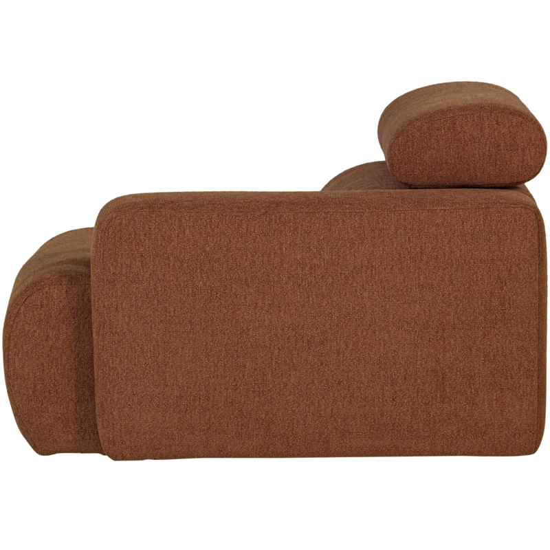 WOOOD-collectie Novi 1-Zits Element Arm Rechts Boucle Terra