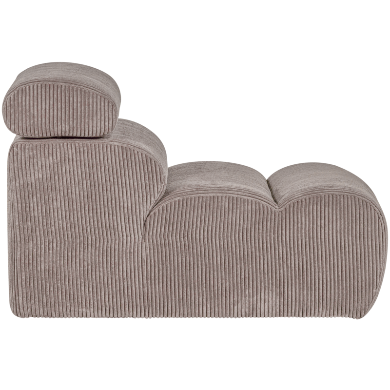 WOOOD-collectie Novi 1-Zits Element Ribstof Zand