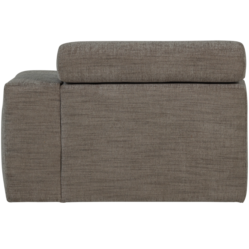 WOOOD-collectie Novi 1-Zits Element Arm Rechts Grijs Melange