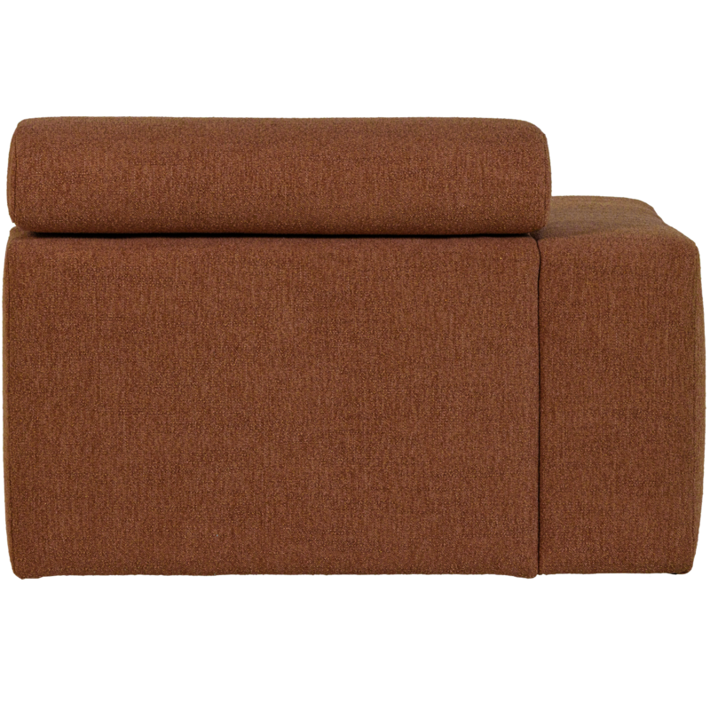 WOOOD-collectie Novi 1-Zits Element Arm Links Boucle Terra