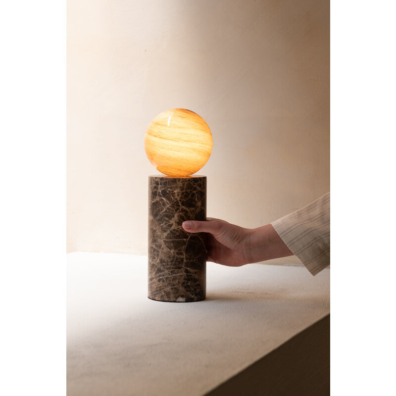 it's about RoMi-collectie Tafellamp Tivoli bruin
