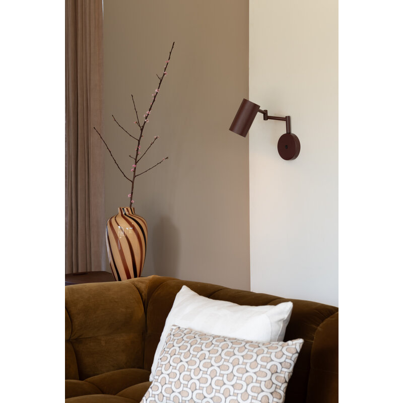 it's about RoMi-collectie Wall lamp Bilbao burgundy