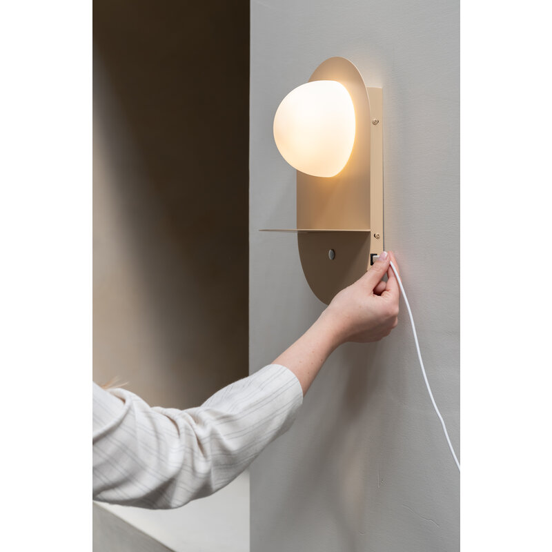 it's about RoMi-collectie Wall lamp Tokyo beige