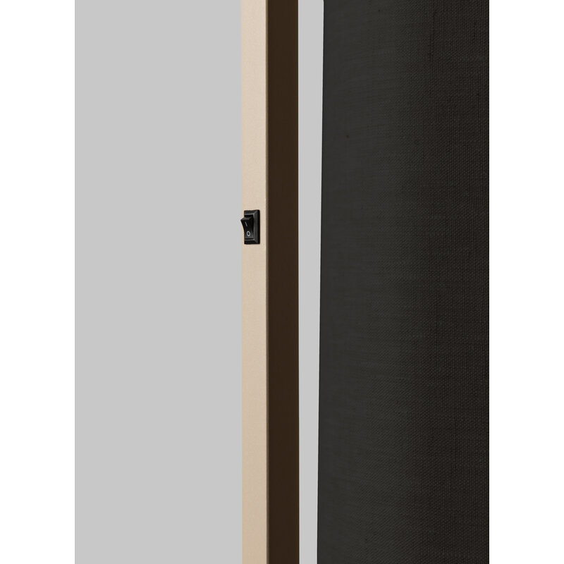 it's about RoMi-collectie Vloerlamp Boston zand/kap 2545 zwart