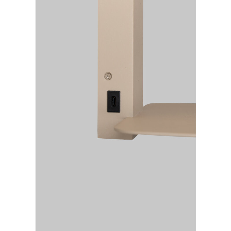 it's about RoMi-collectie Wandlamp Florence zand/kap 1815 zwart