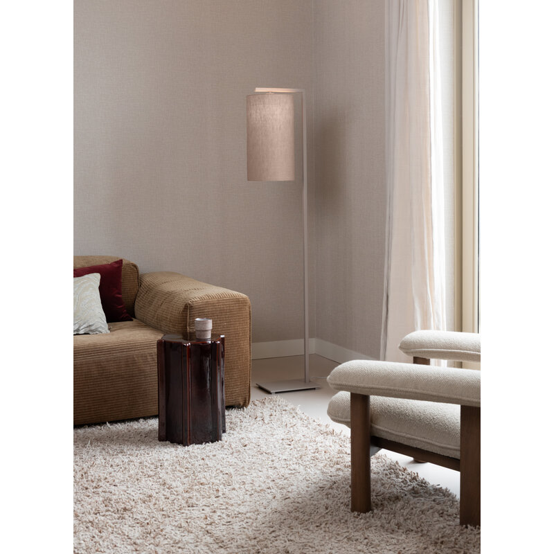 it's about RoMi-collectie Vloerlamp Boston zand/kap 2545 linnen donker