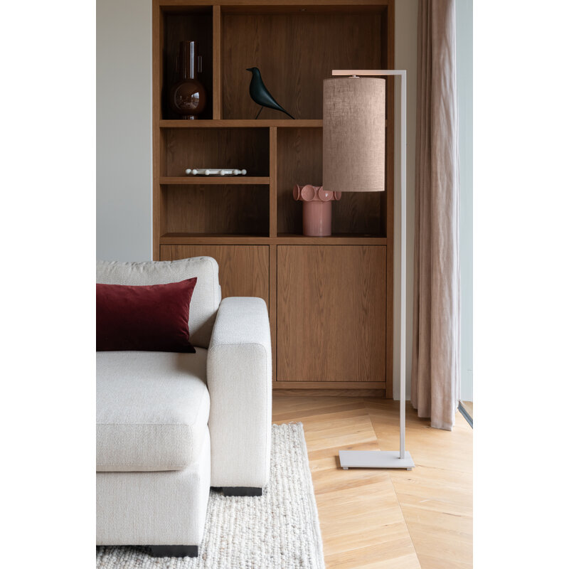 it's about RoMi-collectie Vloerlamp Boston zand/kap 2545 linnen donker