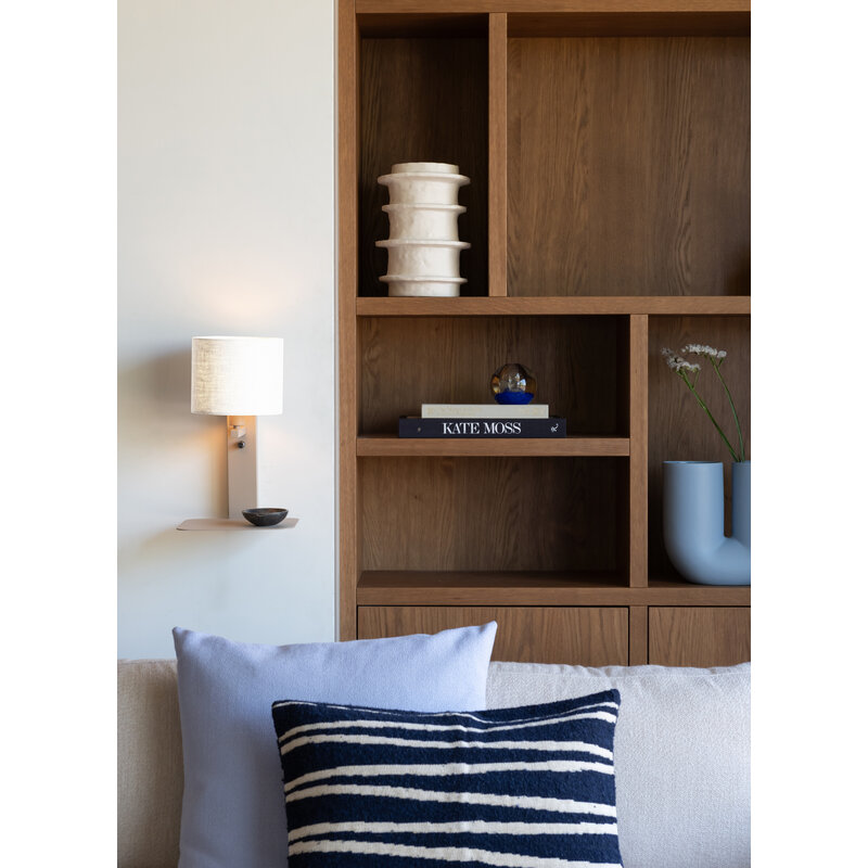 it's about RoMi-collectie Wandlamp Florence zand/kap 1815 wit