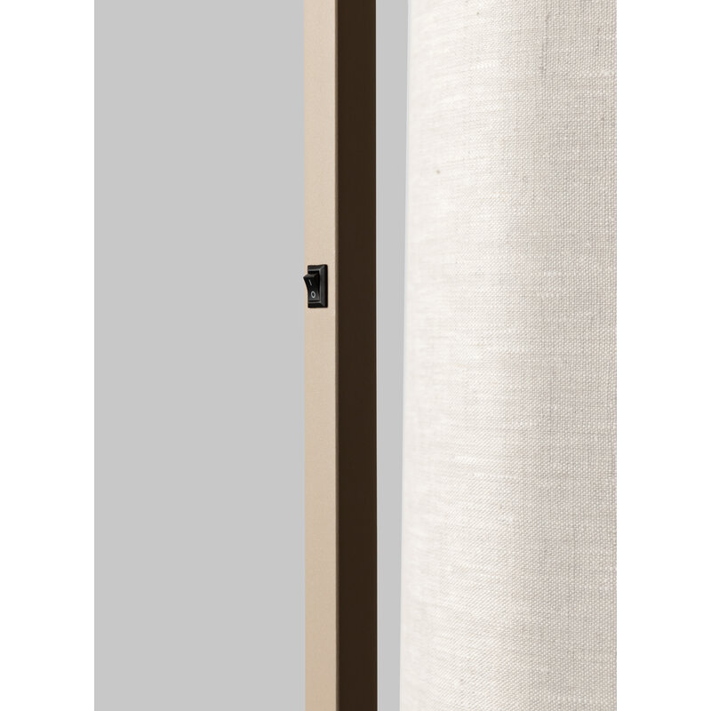 it's about RoMi-collectie Vloerlamp Boston zand/kap 2545 wit