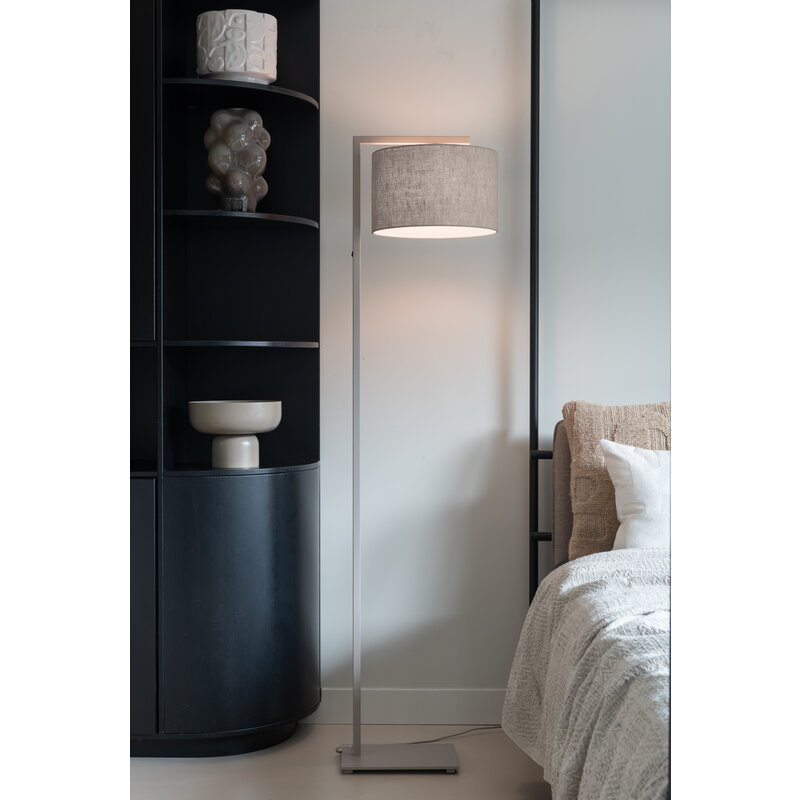 it's about RoMi-collectie Vloerlamp Boston zand/kap 3220 linnen donker