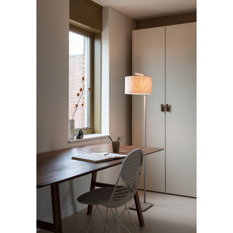it's about RoMi-collectie Vloerlamp Boston zand/kap 3220 linnen licht