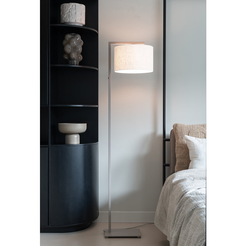 it's about RoMi-collectie Vloerlamp Boston zand/kap 3220 wit