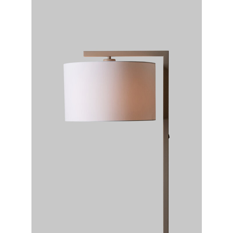 it's about RoMi-collectie Vloerlamp Boston zand/kap 3220 wit