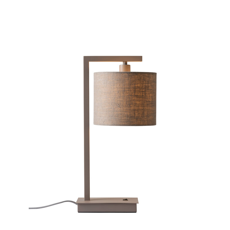 it's about RoMi-collectie Table lamp Boston sand/shade 1815 dark linen