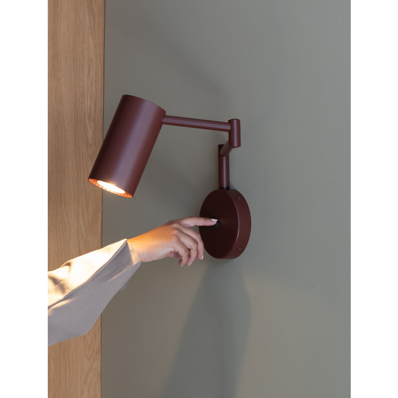 it's about RoMi-collectie Wall lamp Bilbao burgundy