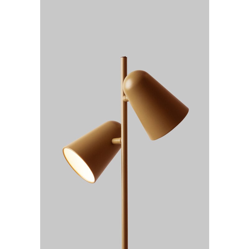 it's about RoMi-collectie Vloerlamp Salamanca 2-kap mosterd