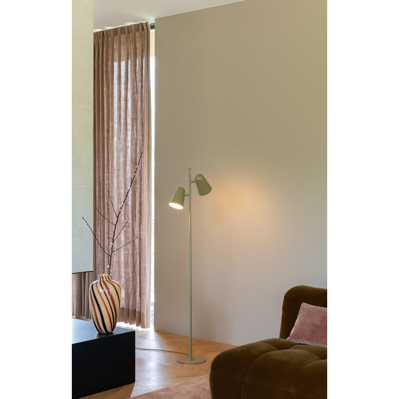 it's about RoMi-collectie Floor lamp Salamanca 2-shade olive green