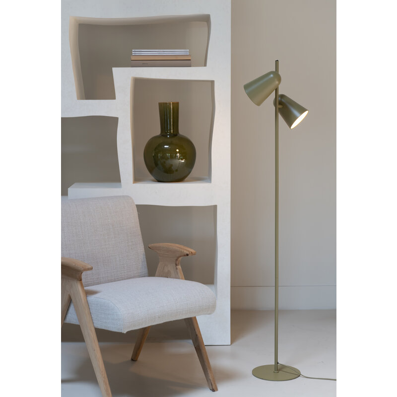 it's about RoMi-collectie Floor lamp Salamanca 2-shade olive green