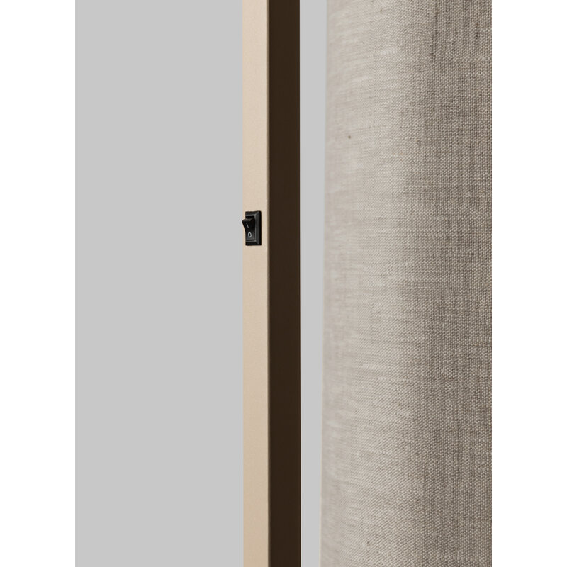 it's about RoMi-collectie Vloerlamp Boston zand/kap 2545 linnen donker