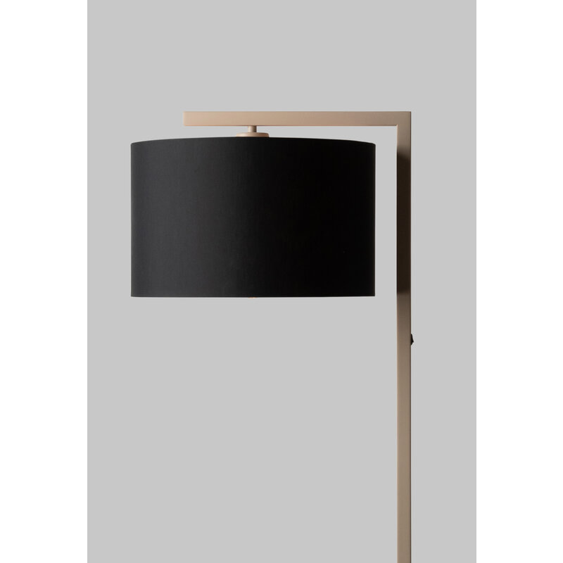 it's about RoMi-collectie Vloerlamp Boston zand/kap 3220 zwart