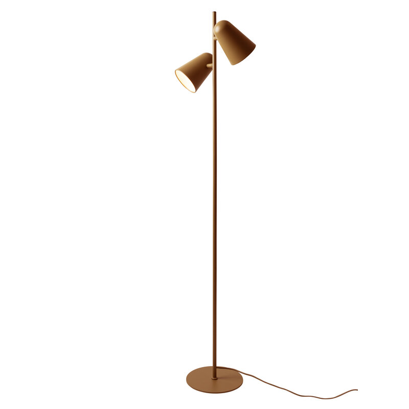it's about RoMi-collectie Vloerlamp Salamanca 2-kap mosterd