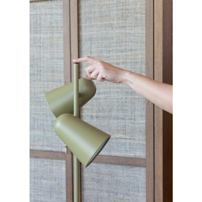 it's about RoMi-collectie Floor lamp Salamanca 2-shade olive green