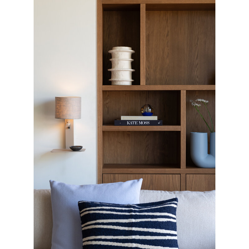 it's about RoMi-collectie Wandlamp Florence zand/kap 1815 linnen licht