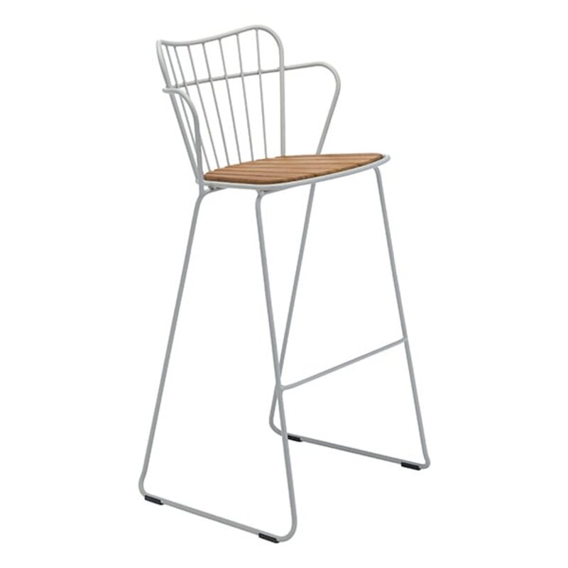 Houe-collectie PAON Bar Chair, White Taupe - Copy