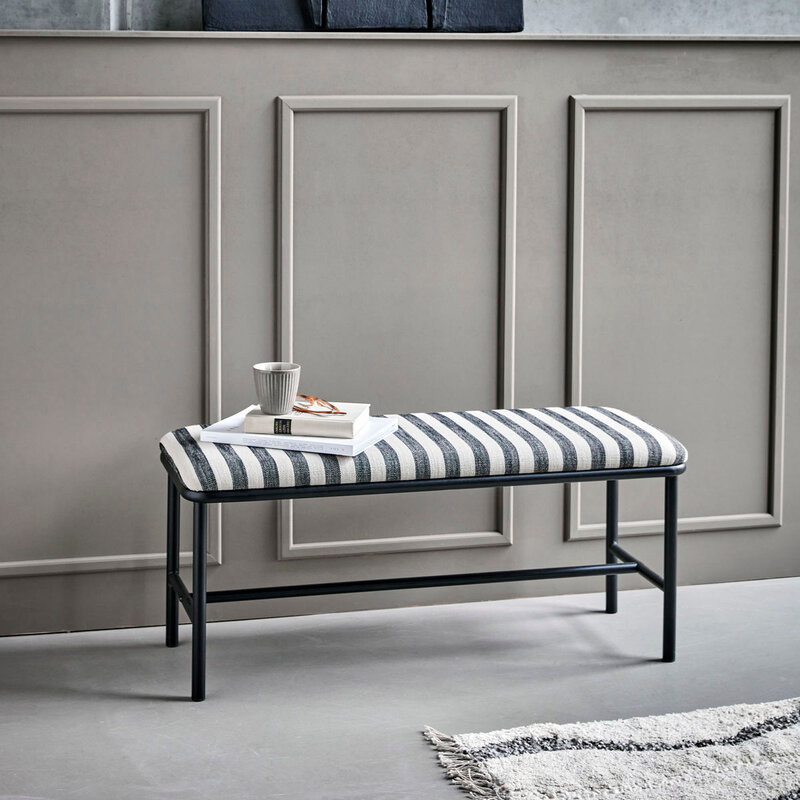 House Doctor-collectie Bank Toda, Zwart/Off-white