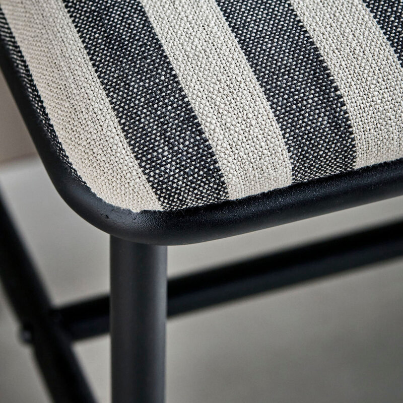 House Doctor-collectie Bank Toda, Zwart/Off-white