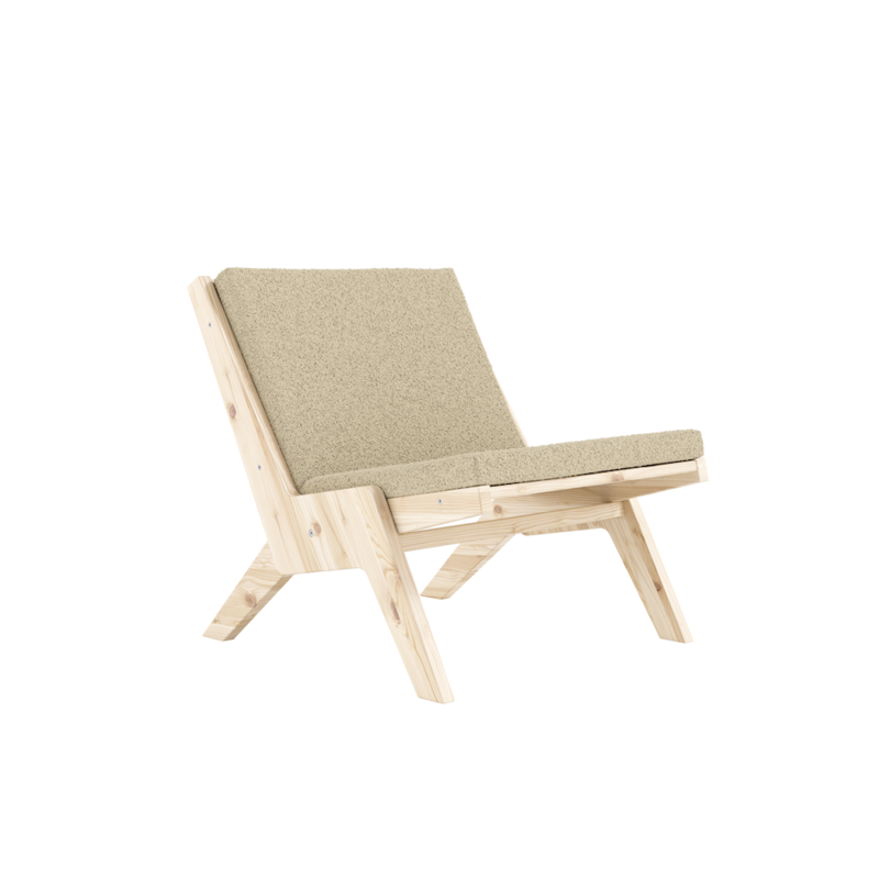 Karup Design-collectie Sway Loungestoel Raw W. Pebble Beige Mattress