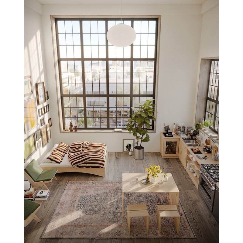 Karup Design-collectie Sway Loungestoel Raw W. Pebble Beige Mattress