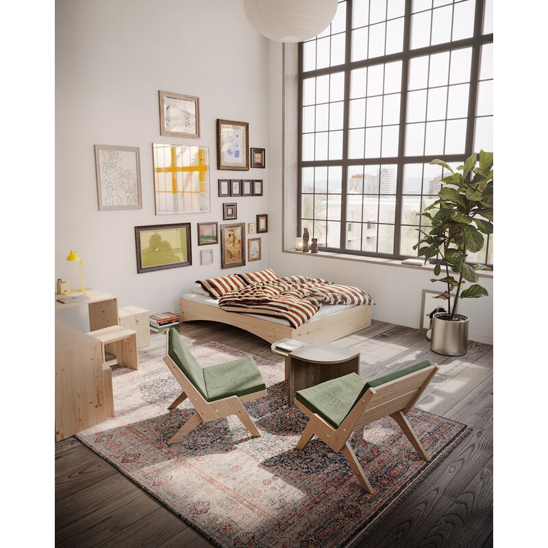 Karup Design-collectie Sway Loungestoel Raw W. Pebble Beige Mattress