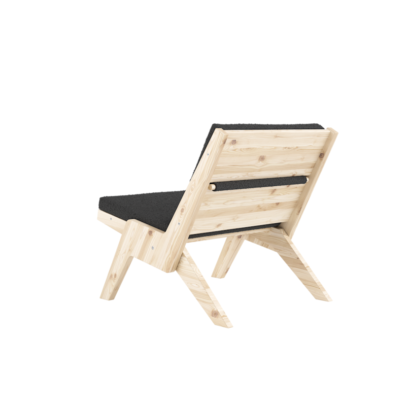 Karup Design-collectie Sway Loungestoel Raw W. Midnight Grey Mattress